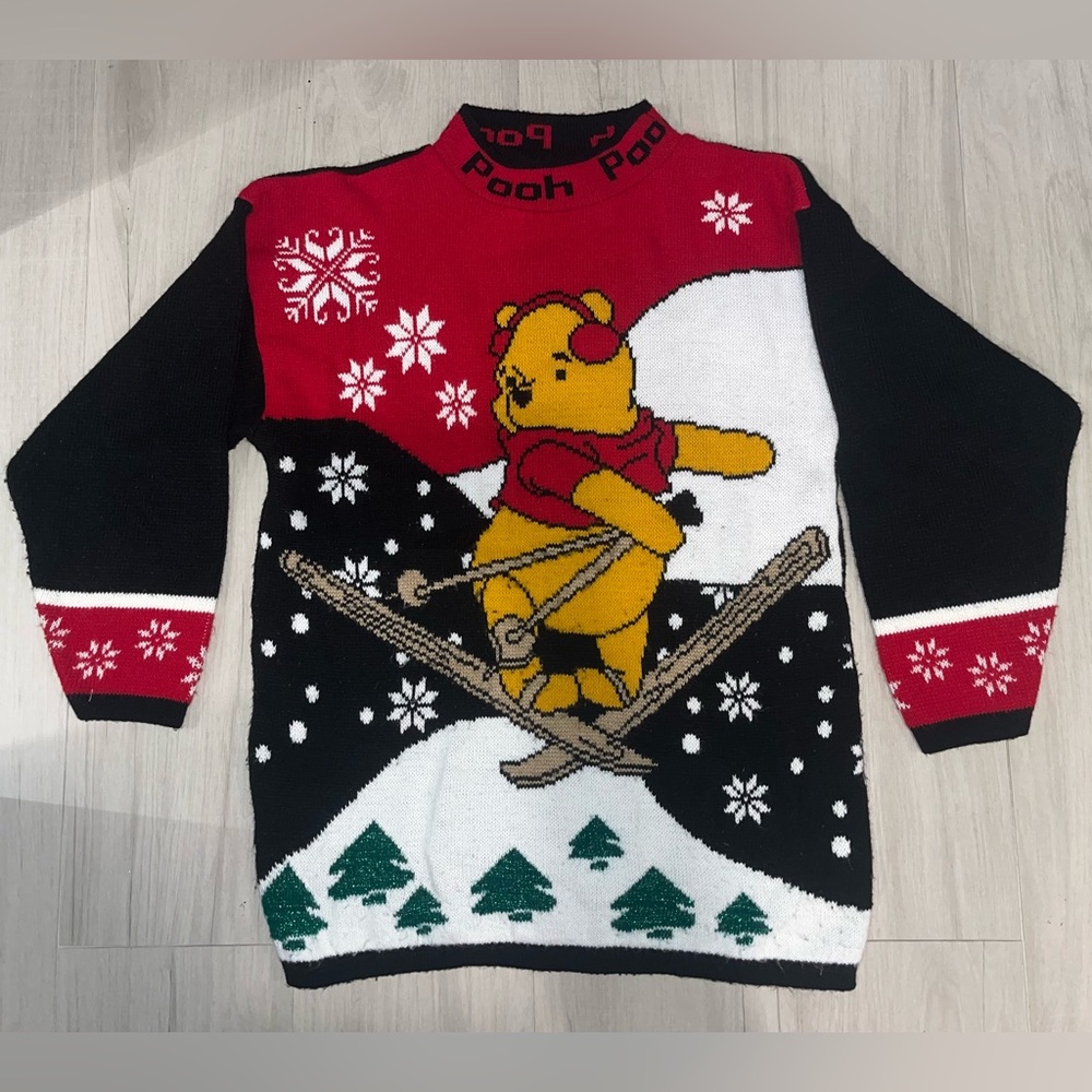 Disney Winnie the Pooh "ugly" Christmas sweater